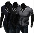 Camiseta moda de manga corta Slim casual